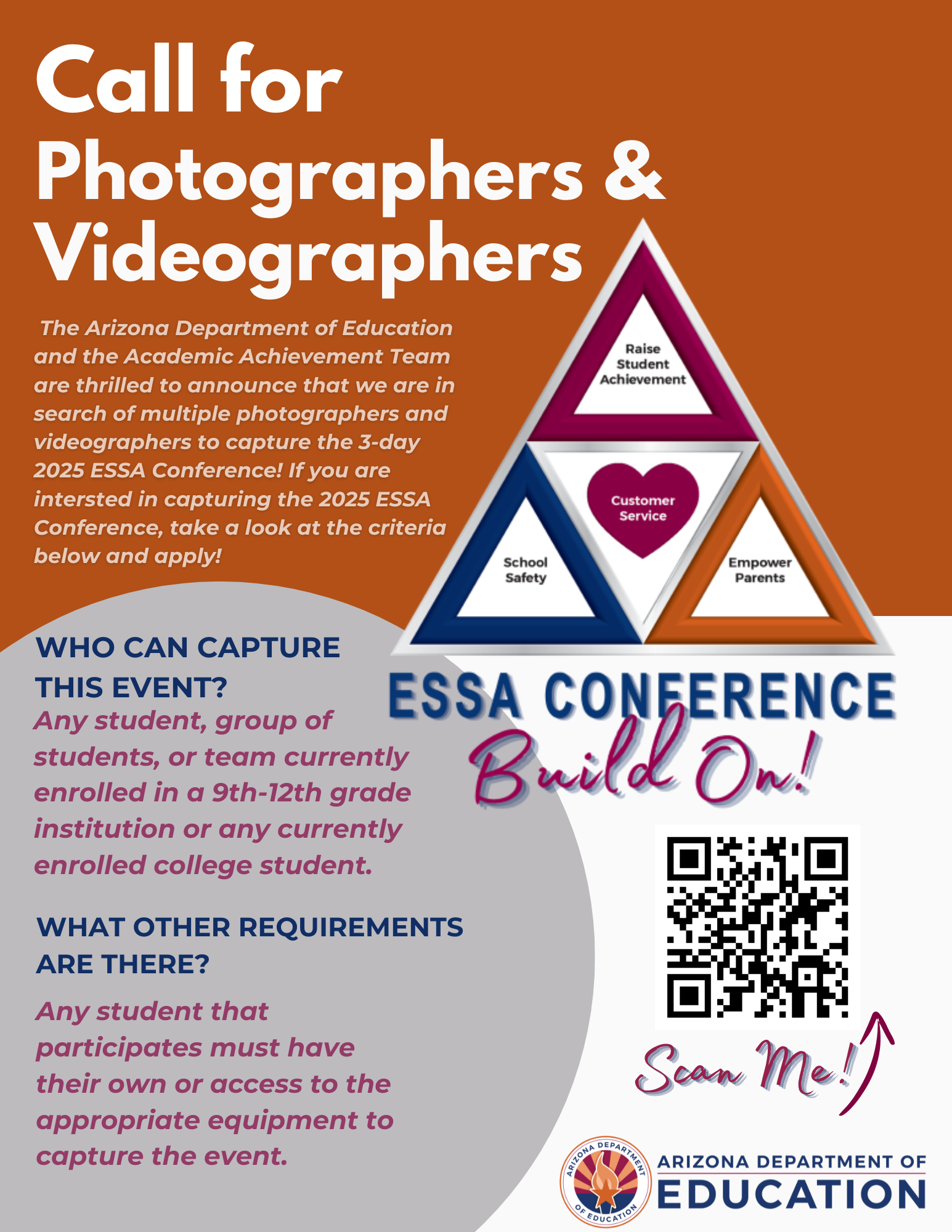 Photographers & Videographers ESSA Conference 2025