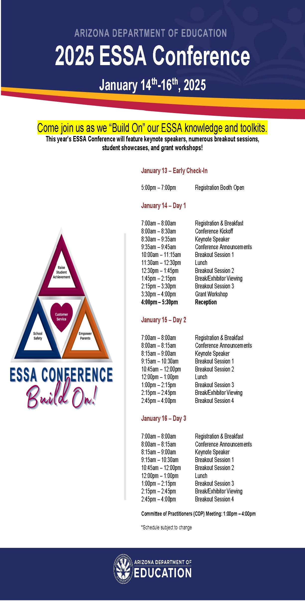 2025 ESSA Conference Schedule