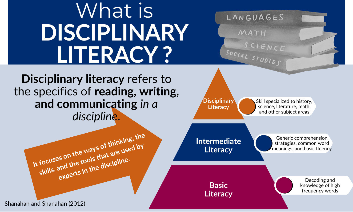 What is Disciplinary Literacy?  Book coming soon.