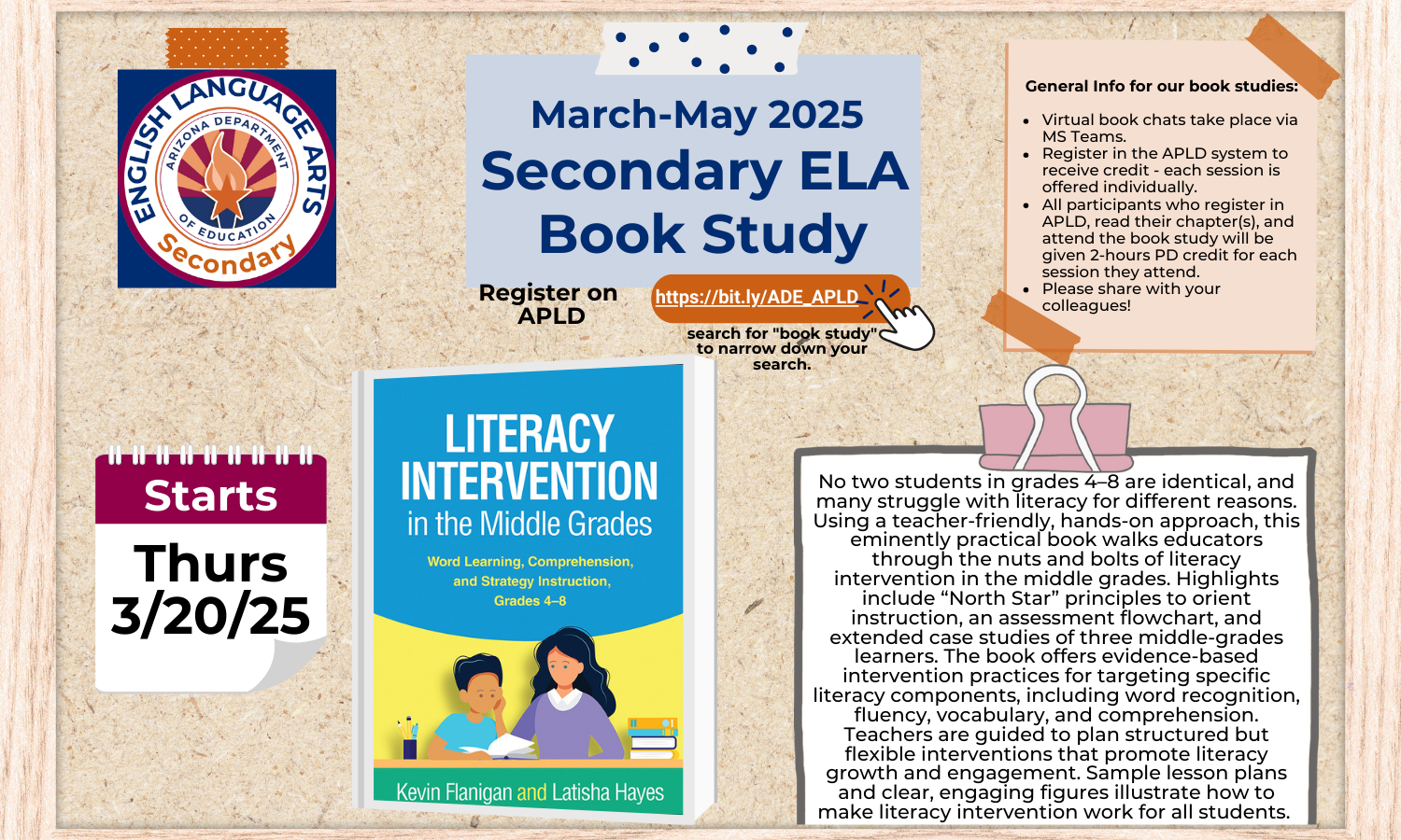 literacy interventions in the middle grades