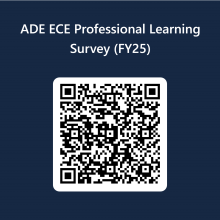 QR Code for ADE ECE Professional Learning Survey